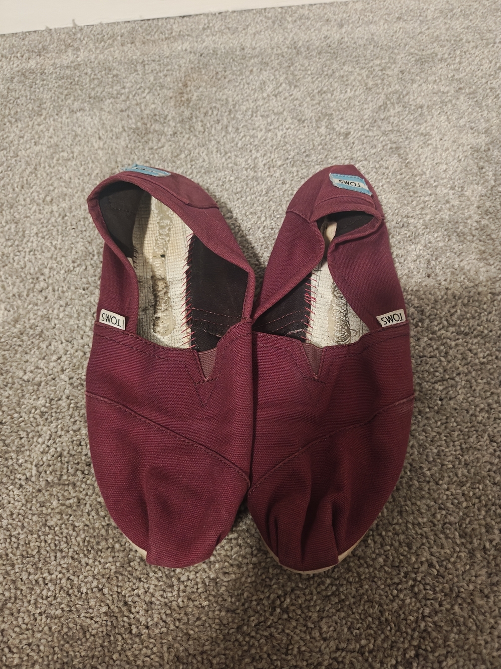 TOMS Classic Slip-On Burgundy